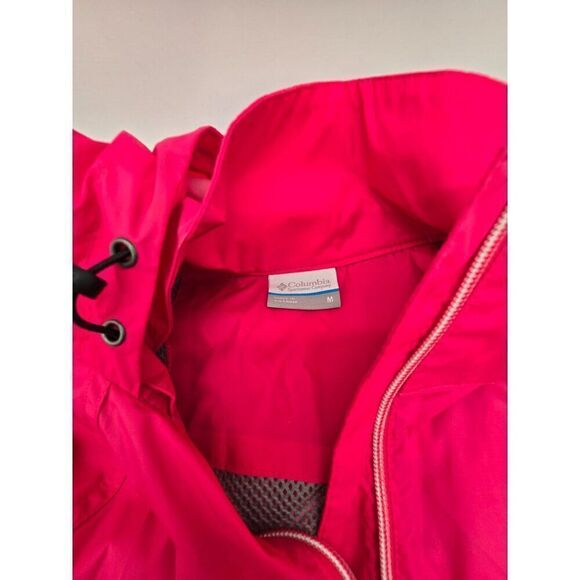 Columbia Womens Pink Windbreaker Jacket M Lightweight & Water-Resistant - Picture 1 of 4